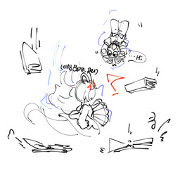 angry anthro bangs bodily_fluids book book_on_head bottomless bottomless_anthro bottomless_male clothed clothed_anthro clothed_female clothed_male clothing cross-popping_vein dialogue dress duo ellipsis featureless_crotch featureless_legs female female_anthro fist floating hair half-closed_eyes legless long_ears long_hair magic magic_user male mitten_hands motion_lines narrowed_eyes noseless object_on_head open_book open_mouth paper_fan pawpads simple_background speech_bubble straight_arm sweat sweatdrop talking_to_another text white_background white_clothing white_dress white_hair white_pawpads bam_ml mario_bros mario_plus_rabbids_sparks_of_hope nintendo raving_rabbids rayman_(series) ubisoft abomination_(rkawkxnlrla3) fan_character midnite_(mario_plus_rabbids) spark_hunter ghost hybrid lagomorph mammal rabbid spirit 1:1 2023 crossover digital_drawing_(artwork) digital_media_(artwork) english_text hi_res korean_description korean_text partially_colored sketch translated