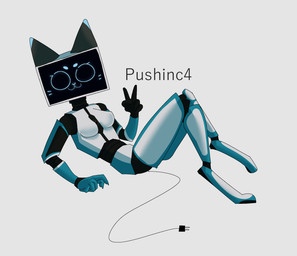 anthro breasts cable_tail electrical_plug electrical_plug_tail female machine screen screen_face solo tail restinpeeps voices_of_the_void kerfur_omega_(votv) domestic_cat felid feline felis mammal robot robot_anthro hi_res