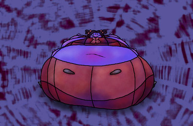 5_eyes 6_arms belly belly_expansion berry_juice beverage big_belly big_cheeks black_clothing black_eyes black_footwear black_hair black_shoes blue_background blueberry_inflation blueberry_juice bodily_fluids body_inflation bottomwear chubby_cheeks clothing empty_eyes expansion fangs female footwear front_view hair huge_belly hyper hyper_belly hyper_inflation immobile inflation juice_(beverage) leaking_juice looking_at_viewer multi_arm multi_eye multi_limb navel red_bottomwear red_clothing red_hair_bow red_topwear round_body shoes simple_background sitting smile smiling_at_viewer solo spherical_inflation stained_clothing teeth tight_clothing topwear unusual_bodily_fluids thebapswitches undertale undertale_(series) muffet animal_humanoid arachnid arachnid_humanoid arthropod arthropod_humanoid humanoid spider spider_humanoid 2025 absurd_res colored digital_media_(artwork) hi_res shaded
