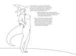 2021 absurd_res anthro belly belly_expansion breast_expansion breasts clothing dialogue digital_drawing_(artwork) digital_media_(artwork) digitigrade dragon english_text expansion female hair hand_on_hip hat headgear headwear hi_res horn impractical_clothing keinga line_art magic_pregnancy magic_user monochrome mostly_nude mythological_creature mythological_scalie mythology navel nipples open_mouth pose pregnant scalie signature simple_background solo tail text thick_tail thick_thighs wizard_hat