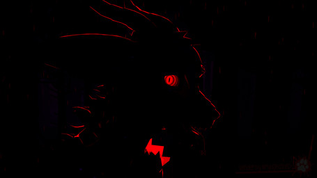 anthro dark evil_grin fangs forest glowing glowing_eyes horn horror_(theme) hypnosis hypnotic_eyes long_ears male mind_control night open_mouth outline outside plant pupils raining red_eyes red_light red_line_art ringed_eyes sharp_teeth side_view silhouette silhouetted_body slit_pupils smile solo teeth tree conditional_dnp rydgedshep rydgedshep_(character) royal_vernid vernid 16:9 3d_(artwork) colored_line_art digital_media_(artwork) hi_res high_contrast watermark widescreen