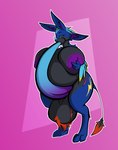 3_fingers 3_toes 4_ears ahegao anthro areola autofellatio balls belly big_areola big_balls big_belly big_breasts big_penis black_body black_feathers blue_body blue_eyes blue_feathers blue_penis breasts broken_clothing broken_panties electricity_symbol feather_hair feathers feet fingers genitals gynomorph hair hand_on_breast holding_breast huge_balls huge_belly huge_breasts huge_penis hyper hyper_balls hyper_genitalia hyper_penis intersex lightning_bolt_marking long_penis looking_pleasured markings masturbation multi_ear multicolored_body narrowed_eyes nipples non-mammal_breasts nude oral oral_masturbation oral_penetration overweight penetration penile penile_masturbation penis pink_background prehensile_penis pseudo_hair purple_areola purple_nipples simple_background solo standing tapering_penis toes winged_arms wings lodi_(artist) draco_alimari avali avian absurd_res archived_source hi_res herm_(lore)