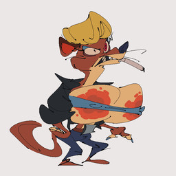 angry anthro areola bared_teeth belt belt_buckle big_areola big_breasts blonde_hair blotchy_areola bottomwear breasts brown_body brown_fur buckle cigarette cigarette_in_mouth claws clothed clothing colored_nails crazy_eyes denim denim_bottomwear denim_clothing dirty elderly exposed_breasts eyeshadow female fur hair huge_breasts ineffective_clothing jacket jeans leather leather_clothing leather_jacket leather_topwear makeup mature_anthro mature_female montgomery_glands ms._weaselicci nails nipple_outline nipple_slip object_in_mouth pants partially_clothed petite_female red_eyes smoking smoking_cigarette solo standing straining_clothing stretched_clothing tail tan_body tan_fur teeth teeth_showing topwear tube_top whiskers smutbooru mammal mustelid musteline true_musteline weasel