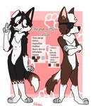 anthro black_body black_fur brown_body brown_fur duo female fur male nude white_body white_fur dokapi mike_collie_(dokapi) sheina_collie_(dokapi) border_collie canid canine canis collie domestic_dog herding_dog mammal pastoral_dog sheepdog hi_res model_sheet