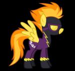 alpha_channel bodysuit clothing durpy equid equine feathered_wings feathers female feral friendship_is_magic hair hasbro hi_res lightning_bolt mammal multicolored_hair my_little_pony mythological_creature mythological_equine mythology orange_hair pegasus protective_eyewear shadowbolts_(mlp) simple_background skinsuit solo spitfire_(mlp) tight_clothing two_tone_hair wings wonderbolts_(mlp) yellow_body yellow_feathers