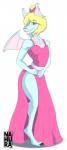 claws clothed clothing crossdressing dress femboy pink_clothing pink_dress side_slit side_slit_clothing side_slit_dress solo wings nahura terry_bat hybrid mammal hi_res