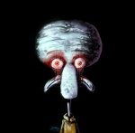 anthro big_head black_background blood bloodshot_eyes bodily_fluids clothed clothing collared_shirt creepy fully_clothed glowing glowing_eyes long_neck looking_at_viewer male nightmare_fuel red_eyes simple_background solo davidsonvroom creepypasta nickelodeon spengbab spongebob_squarepants squidward's_suicide squidward_tentacles cephalopod coleoid marine mollusk octopodiform 2011 digital_media_(artwork) digital_painting_(artwork) distracting_watermark half-length_portrait meme portrait shaded signature watermark