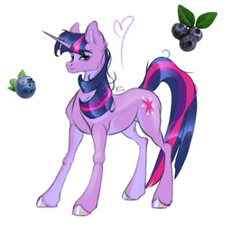 blue_eyebrows blue_mane blue_tail blueberry_(fruit) closed_smile cutie_mark eyebrow_through_hair eyebrows eyelashes feathering female female_feral feral food fruit fur hair heart_symbol hooves horn leaf lidded_eyes light long_mane long_tail looking_at_viewer mane mouth_closed multicolored_hooves multicolored_mane multicolored_tail pink_mane pink_tail plant purple_body purple_eyes purple_fur purple_horn purple_mane purple_tail quadruped rainbow_hooves simple_background smile smiling_at_viewer solo standing tail text translucent translucent_hair unguligrade unicorn_horn white_background rayrage friendship_is_magic hasbro my_little_pony mythology twilight_sparkle_(mlp) equid equine mammal mythological_creature mythological_equine unicorn 2025 artist_name colored digital_drawing_(artwork) digital_media_(artwork) english_description full-length_portrait hi_res lighting portrait shaded