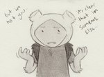 clothing dialogue dot_eyes frown hat headgear headwear male not_furry plant shirt simple_eyes solo text toony topwear lynxfurr adventure_time cartoon_network fern_(adventure_time) elemental_creature elemental_humanoid flora_fauna humanoid plant_humanoid english_text graphite_(artwork) handwritten_text traditional_media_(artwork)