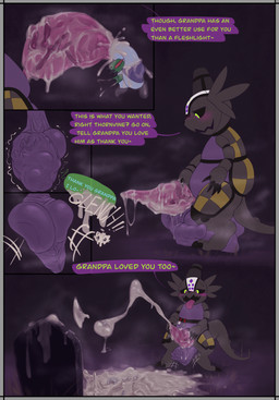 bodily_fluids bone cemetery clenching_balls cock_vore cum cum_disposal death digestion excessive_cum excessive_genital_fluids genital_fluids genitals penile penis retracted_balls text vore .f_9578 english_text hi_res incest_(lore)