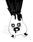 blush bodily_fluids breath drooling eruption eyelashes female heart_eyes heart_symbol lava not_furry open_mouth saliva simple_background solo volcanic_eruption volcano white_background aipiepo undertale undertale_(series) vulkin monster waddling_head black_and_white monochrome