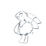 3_fingers ambiguous_gender anthro buckteeth cheeky eyes_closed fingers open_mouth solo tail teeth tiptoes randommeepstuff 2024_pokemon_gigaleak beta_pokemon_games nintendo pokemon beta_pokemon_(species) lagomorph mammal warabbit 1:1 2024 english_description hi_res monochrome sketch