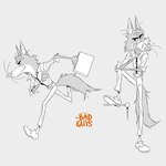 anthro biped bottomwear briefcase clothing eyewear glasses humanoid_hands male male_anthro necktie pants shirt simple_background solo topwear julien_le_rolland dreamworks the_bad_guys mr._wolf_(the_bad_guys) canid canine canis mammal wolf 1:1 2019 concept_art hi_res official_art