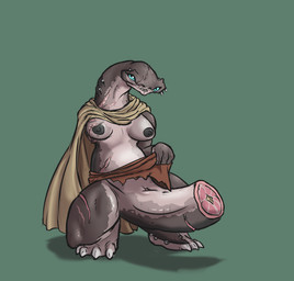 amputee anthro breasts disability docked_tail female gills nipples non-mammal_breasts nude piercing scar short_tail solo tail tail_removed alorix mea_huelo aquatic fish shark