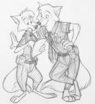 2018 3_toes anthro barefoot belt black_nose br'er_fox canid canine clothed clothing dipstick_tail disney feet fox fur group male mammal markings monochrome necktie plantigrade police police_uniform red_fox robin_hood robin_hood_(disney) simple_background sketch song_of_the_south tail tail_markings toes true_fox uniform uochandayo