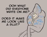 anal anthro bodily_fluids body_writing bubble cum cum_bubble cum_in_ass cum_inside genital_fluids good_boy male shaking simple_background solo sweat text through_wall trembling writing_on_butt hhbrother manny_(hhbrother) arthropod insect mantis english_text monochrome sketch
