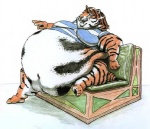 anthro clothed clothing female morbidly_obese morbidly_obese_anthro morbidly_obese_female obese obese_anthro obese_female overweight overweight_anthro overweight_female solo stripes stellos felid mammal pantherine tiger