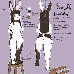 anthro asphyxiation bound breasts buckteeth death female fur genitals hair hands_tied hanged imminent_death long_hair noose nude nude_anthro nude_female small_breasts snuff solo teeth text vulva white_body white_fur dogytomorrow lagomorph leporid mammal rabbit 1:1 absurd_res colored english_text full-length_portrait hi_res model_sheet portrait shaded