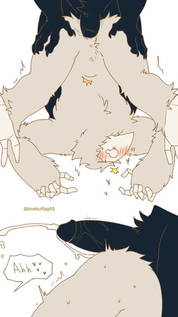 abdominal_bulge ambiguous_penetration anal_fluids anthro anthro_on_anthro black_body black_fur blush bodily_fluids cum cumshot duo ejaculation empty_eyes erection fur genital_fluids genitals grey_body grey_fur humanoid_genitalia humanoid_penis male muscular muscular_anthro muscular_male penetration penile penile_penetration penis pull_out simple_background tears text tremble_spikes white_background white_eyes lovebuffpg45 toriko_(series) gt_robo avian nitro_(toriko) robot_anthro 9:16 artist_name hi_res
