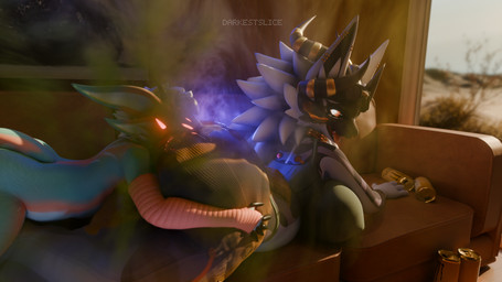 ambiguous_gender breasts clothed clothing face_in_ass fart fart_cloud farting_on_another feces female machine soiling soiling_bottomwear soiling_pants thick_thighs darkestslice novabeast protogen 16:9 3d_(artwork) absurd_res digital_media_(artwork) hi_res widescreen