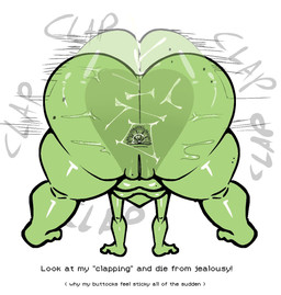 anus big_butt bottom_heavy butt dialogue feet female genitals nude rear_view simple_background solo talking_to_viewer text thick_thighs vulva white_background wide_hips nanodude78 invader_zim nickelodeon tak_(invader_zim) alien humanoid irken english_text hi_res