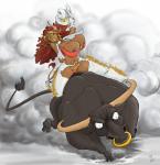 2014 areola big_breasts bovine breasts cattle cleavage clothed clothing corruption_of_champions erect_nipples excellia_(coc) facial_piercing female hobb horn huge_breasts male mammal minotaur navel nipples nose_piercing nose_ring piercing skimpy smile
Rating: Questionable
Score: 4
User: Robinebra
Date: March 02, 2014