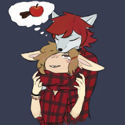 5_fingers anthro biped brown_hair clothed clothed_anthro clothed_female clothed_male clothing duo eyes_closed female fingers freckles front_view fur grey_body grey_fur hair male red_hair simple_background topwear sealer4258 lewin_(sealer4258) yulia_(bakedbunny) canid canine canis lagomorph leporid mammal rabbit wolf 2025 digital_drawing_(artwork) digital_media_(artwork) hi_res