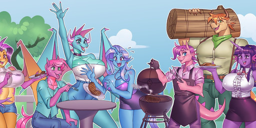 anthro barbecue beef big_breasts breasts cleavage clothed clothing cybernetic_arm cybernetic_limb cybernetics dress earth feathered_wings feathers female food group horn log machine male meat membrane_(anatomy) membranous_wings planet steak wings wood nauth hasbro my_little_pony mythology apple_spruce_(darkstar239) aurora_(darkstar239) berry_pie_(darkstar239) cobbler_pie_(darkstar239) crystal_(nauth) fan_character hatchling_eclipsa_(darkstar239) hatchling_nebula_(darkstar239) hatchling_sunflare_(darkstar239) lua_nova_(nauth) nebula_(darkstar239) prestige_(nauth) sparky_(darkstar239) sunflare_(darkstar239) cyborg dracony dragon equid equine horse hybrid mammal mythological_creature mythological_equine mythological_scalie pegasus pony scalie unicorn winged_unicorn hi_res