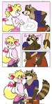 2024 anthro asking asking_gender balls big_penis black_balls black_legs black_nose black_penis blue_clothing blue_shirt blue_topwear blush bottomwear braixen brown_body brown_fur clothed clothing clothing_lift collar comic comparing comparing_penis compliment crossdressing dialogue dipstick_tail duo embarrassed embrace english_text eye_contact eyes_closed facial_markings female_symbol femboy flaccid flustered flustered_male foreskin fur gender_symbol generation_6_pokemon genitals gloves_(marking) grey_(dgbraixen) half-closed_eyes head_markings head_tuft hi_res holding_object holding_ruler humanoid_genitalia humanoid_penis humiliation inner_ear_fluff looking_at_another looking_away male male/male male_symbol mammal markings mask_(marking) measuring measuring_penis narrowed_eyes neck_tuft nik_(nik159) nikraccoom nintendo open_bottomwear open_clothing penis penis_humiliation penis_size_comparison penis_size_difference pictographics pink_bottomwear pink_clothing pink_collar pink_penis pink_skirt pokemon pokemon_(species) polka_dot_underwear pouting presenting presenting_penis procyonid raccoon red_bottomwear red_clothing red_inner_ear_fluff red_nose red_tail_tip ring_(marking) ringed_tail shirt simple_background skirt skirt_lift small_penis small_penis_humiliation smug speech_bubble striped_markings striped_tail stripes symbol tail tail_markings text topwear tuft unzipped_bottomwear unzipping_pants white_background yellow_body yellow_fur