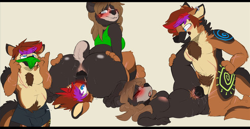 3_toes anthro anthro_on_anthro anus big_butt black_nose blue_eyes blush bodily_fluids breasts bulge butt butt_sniffing chest_tuft clothed clothing cum cum_in_clothing cum_in_underwear cum_through_clothing cum_through_pants cum_through_underwear duo ejaculation eyes_closed facesitting feet female female_penetrated fur genital_fluids genitals hair hands-free hindpaw looking_back lying male male/female male_penetrating male_penetrating_female multicolored_body multicolored_fur muscular muscular_male musk nipples nose_to_anus nude on_side open_mouth orgasm orgasm_from_sniffing panties paws penetration penile penile_penetration penis penis_in_vagina piercing pubes sex simple_background sitting_on_another smile sniffing sniffing_clothes standing sweat teeth toes tongue topless tuft underwear underwear_sniffing vaginal vaginal_penetration vulva wet wet_clothing wet_underwear backsash farrah_(ceeb) pheeze bear canid canine canis domestic_dog german_shepherd herding_dog hybrid mammal mustelid otter pastoral_dog 2018 comic digital_media_(artwork) hi_res multiple_images