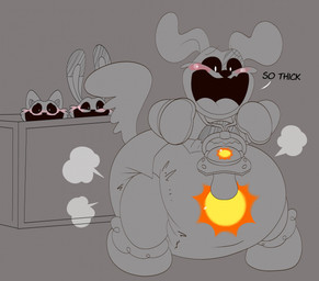 ambiguous_gender anthro big_diaper black_eyes black_nose blush booties clean_diaper clothed clothing dialogue diaper diaper_puff floppy_ears front_view fur grey_background group handwear happy long_ears mittens multicolored_body multicolored_ears multicolored_fur open_mouth open_smile pacifier pacifier_necklace simple_background smile spying standing tail text trio two_tone_body two_tone_ears two_tone_fur wearing_diaper srbunny649 mob_entertainment poppy_playtime smiling_critters catnap_(poppy_playtime) dogday_(poppy_playtime) hoppy_hopscotch canid canine canis domestic_cat domestic_dog felid feline felis lagomorph leporid mammal rabbit 2024 english_text hi_res male_(lore)