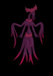 4_tails ambiguous_gender multi_arm multi_limb multi_tail purple_body purple_skin red_carapace simple_background solo tail tentacles unknown_artist humanoid monster absurd_res alpha_channel hi_res