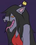 adventure_time canine crown female mammal marceline queen royalty tongue vampire were werewolf wolf
Rating: Safe
Score: 3
User: Sayo
Date: December 12, 2013
