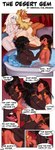 absurd_res anthro english_text felid female female/female group hi_res humanoid lion male male/female mammal obsidian_(author) pantherine text the_desert_gem_(comic) zhadart