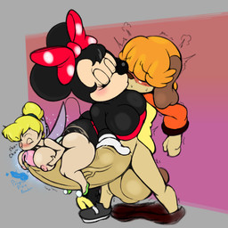age_difference anthro balls big_balls big_breasts big_butt big_penis blush breast_play breasts butt clothed clothing female footwear genitals group high_heels huge_balls huge_penis hyper hyper_genitalia hyper_penis kiss_on_lips kissing male male/female partially_clothed penis penis_kissing rubbing_penis sex shaking_butt shoes thick_thighs titfuck trio undressing jascoe-sauce disney peter_pan minnie_mouse tinker_bell_(disney) troy_hathaway humanoid mammal mouse murid murine pixie rodent 1:1 absurd_res hi_res