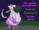 abdominal_bulge bodily_fluids burp_cloud burping cruelty dialogue dirty_talk emanata erection eyes_closed fatal_vore genital_fluids genitals leaking_precum male navel oral_vore page_number penis precum raised_tail semi-anthro soft_vore speech_bubble tail tongue tongue_out vore pincoosh nintendo pokemon generation_5_pokemon mienshao pokemon_(species) comic digital_media_(artwork) signature