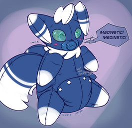 ^w^ ambiguous_gender anthro blue_pacifier blush blush_lines blush_stickers bound button_(fastener) clean_diaper clothed clothing diaper diaper_under_clothing diaper_under_onesie encasement hair heart_background heart_eyes heart_symbol hypnosis mind_control object_in_mouth orange_body pacifier pacifier_in_mouth plushsuit pokemon_speak red_hair rumbling_stomach simple_background sitting solo sound_effects speech_bubble spiral spiral_eyes text three-quarter_view vowelless vowelless_vocalization wearing_diaper ludis-luteo nintendo pokemon ludis_(ludis-luteo) generation_6_pokemon meowstic pokemon_(species) 2018 absurd_res artist_name full-length_portrait hi_res portrait signature