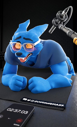anthro asmr barefoot blue_body blue_bottomwear blue_clothing blue_fur blue_shirt blue_topwear blush blush_lines bodily_fluids bottomwear boyfriend/girlfriend breath clock clothing duo electronics exercise exhausted eyes_closed eyewear feet fur glasses groan gym holding_microphone holding_object inside male microphone music no_irises offscreen_character offscreen_female open_mouth panting planking recording recording_device shirt solo_focus stopwatch sweat sweaty_body teeth tongue tongue_out topwear watch wearing_glasses yellow_sclera yoga_mat junoandmaxx juno_(junoandmaxx) maxx_(junoandmaxx) canid canine canis mammal wolf 3d_(artwork) 3d_animation animated digital_media_(artwork) hi_res short_playtime sound video voice_acted watermark