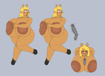 anthro antlers areola big_areola big_breasts big_nipples blush breast_play breasts covering covering_self curious curvy_figure disembodied_penis duo erection eyelashes female freckled_breasts freckled_face freckled_shoulders freckles genitals heart_eyes heart_symbol hooves horn huge_areola huge_breasts huge_nipples hyper hyper_breasts long_eyelashes male male/female motion_lines nervous nipple_dip nipples nude penis penis_between_breasts sex simple_background thick_thighs titfuck voluptuous fembunns deltarune undertale_(series) noelle_holiday deer mammal new_world_deer reindeer 2026 absurd_res hi_res