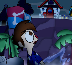 blue_dress_shirt blue_sky brown_eyes brown_hair building clock clothed clothed_human clothed_male clothing door doorframe eyebrow_through_hair eyebrows fence fern flag fog hair house human_only light looking_back mailbox male male_human night no_pupils not_furry open_mouth outside pink_tongue plant red_nose short_hair sky solo tan_body tan_skin thin_eyebrows tongue translucent translucent_hair tree triangle_nose water window wood wood_fence cookieboy011 animal_crossing nintendo villager_(animal_crossing) human mammal 2019 colored digital_drawing_(artwork) digital_media_(artwork) english_description lighting shaded story story_in_description