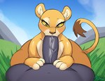 anthro anthro_on_feral anthro_penetrating anthro_penetrating_feral bestiality big_butt big_penis brown_body brown_eyes brown_fur butt duo erection faceless_anthro faceless_character faceless_male fellatio female female_penetrated feral feral_penetrated fur genitals grass grey_body grey_penis half-closed_eyes huge_butt huge_penis huge_thighs looking_at_viewer male male/female male_penetrating male_penetrating_female narrowed_eyes oral outside penetration penile penis plant pupils sex tan_body tan_fur thick_thighs yellow_body yellow_fur yellow_sclera miso_souperstar felid lion mammal pantherine 2025 absurd_res hi_res