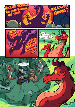 ankle_cuffs anthro armor bound clothed clothed_anthro clothing collar countershading cuff_(restraint) dialogue female green_eyes halberd holding_melee_weapon holding_object holding_weapon horn humor macro male male_anthro melee_weapon membrane_(anatomy) membranous_wings plate_armor polearm red_body red_eyes restraints rope shortstack shortstack_female speech_bubble tail text thick_thighs weapon wings yellow_eyes alfa_quinto_(artist) mythology piko_(simplifypm) pseftis_savra dragon kobold mythological_creature mythological_scalie scalie 2022 absurd_res comic digital_media_(artwork) english_text hi_res
