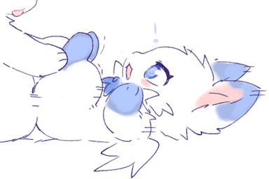 ambiguous_feral ambiguous_gender ambiguous_on_anthro anthro biped blue_body blue_eyes blue_fur blush blush_stickers chest_tuft dipstick_ears duo ear_markings feathered_wings feathers feral feral_focus fur fur_tuft leg_markings male male_anthro male_on_feral markings mostly_offscreen_anthro mostly_offscreen_character mostly_offscreen_male multicolored_body multicolored_ears multicolored_fur noseless obscured_sex paws quadruped side_view socks_(marking) solo_focus spiral spiral_pupils tuft two_tone_body two_tone_fur white_body white_fur wings kirichiiii domestic_cat felid feline felis mammal 2024 digital_drawing_(artwork) digital_media_(artwork) flat_colors