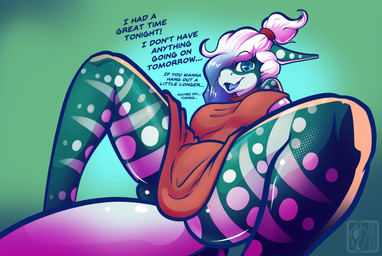 accessory big_breasts blue_body blue_eyes blue_hair blue_skin blue_tongue breasts butt clothing cocktail_dress dialogue dress female flirting flirting_look flirting_with_viewer furgonomic_piercing furgonomics hair hair_accessory jewelry long_hair lying markings multicolored_hair non-mammal_breasts on_back piercing presenting side_boob spots spotted_body spotted_markings spread_legs spreading striped_body striped_markings striped_tail stripes tail tail_markings tail_piercing teasing text thick_thighs tongue white_body white_hair wide_hips raunchyhaunches vivian_plums aquatic carpet_shark fish shark whale_shark english_text hi_res