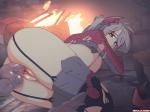 blood blood_from_pussy blood_in_pussy bodily_fluids clothing defeated female forced genitals legwear not_furry penetration pussy rape sex solo tentacle_bulge tentacle_rape tentacle_sex tentacles thigh_highs vaginal vaginal_penetration wounded nekololisama azur_lane prinz_eugen_(azur_lane) human mammal 2d_animation 4:3 animated frame_by_frame loop short_playtime