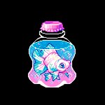 air_bubble ambiguous_gender bottle bubble container dorsal_fin feral fin partially_submerged simple_background solo tail tail_fin transparent_background moawling cyprinid cypriniform fish goldfish marine 1:1 alpha_channel digital_media_(artwork) low_res pixel_(artwork)