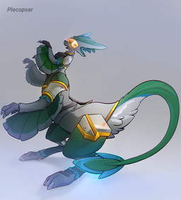 3_fingers 4_arms 4_ears 4_toes 6_limbs armor biped bipedal_taur black_clothing black_gloves black_handwear blue_tail_tip claws clothed clothed_female clothed_taur clothing dipstick_tail feather_hair feathered_wings feathers feet female female_taur fingers gloves gold_(metal) gold_armor green_body green_ears green_feathers green_hair green_legs green_tail green_wings grey_background grey_feet grey_hands hair handwear illuminate_trifeather markings multi_arm multi_ear multi_limb open_mouth pseudo_hair simple_background solo standing tail tail_markings toes white_armor white_arms white_claws white_inner_ear white_wings winged_arms wings plecopsar evergreen_(frostytd156) avali avali_taur avian avian_taur taur absurd_res hi_res female_(lore)