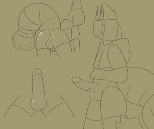 all_fours anthro anus ball_tuft balls big_tail butt clothing ear_tuft electronics for_a_head foreskin genitals hoodie inner_ear_fluff machine male monitor penis presenting presenting_anus presenting_hindquarters presenting_penis retracted_foreskin screen screen_face solo tail television topwear tuft sundaecorner tweezie_(sundaecorner) object_head robot screen_head tv_head 6:5 black_and_yellow digital_drawing_(artwork) digital_media_(artwork) hi_res monochrome sketch sketch_page
