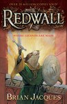 anthro belt book_cover clothed clothing cover english_text fur green_clothing hi_res holding_object holding_shield holding_sword holding_weapon male mammal matthias_(redwall) melee_weapon mouse multicolored_clothing murid murine no_sclera official_art pink_nose redwall rodent shield solo sword text troy_howell two_tone_clothing weapon whiskers white_body white_fur yellow_clothing