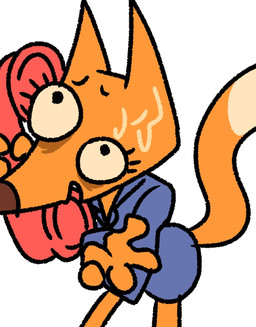 4_fingers anthro biped bodily_fluids bottomwear clothing electronics eyelashes eyewear feet female fingers fur looking_up office_clothing office_lady open_mouth orange_body orange_ears orange_fur orange_tail paws phone raised_tail round_eyes simple_background skirt solo suit sweat tail white_background worried creoquedibujo pau_(creoquedibujo) canid canine fox mammal 2025 digital_drawing_(artwork) digital_media_(artwork) hi_res